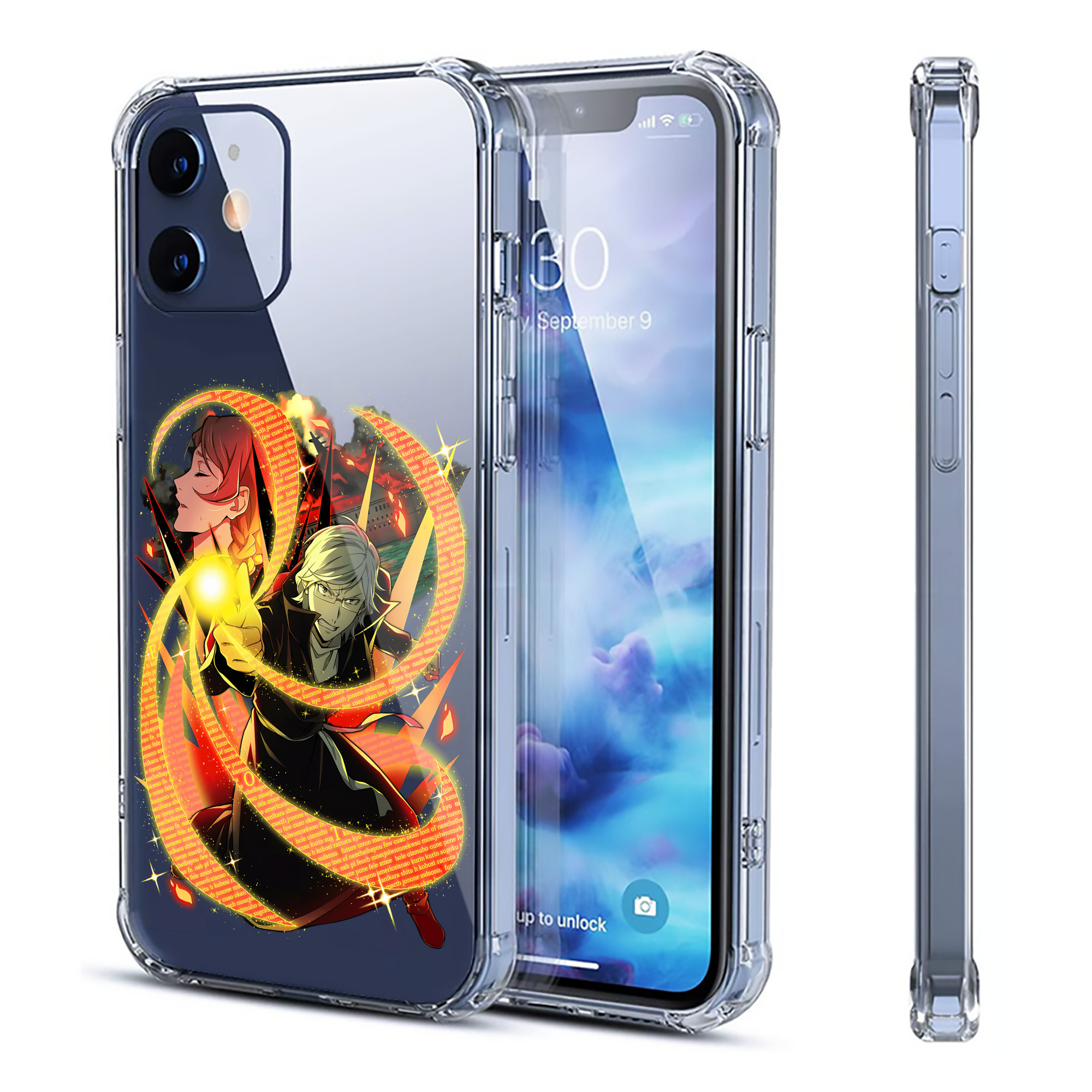 （画像用） 文豪ストレイドッグス Bungo Stray Dogs 【iPhone 12シリーズ対応】透明スマホケース（クリアソフトケース）